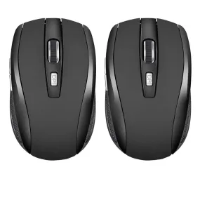 US 2-4 Pack 2.4GHz Wireless Optical Mouse with USB Nano Receiver for Laptop PC