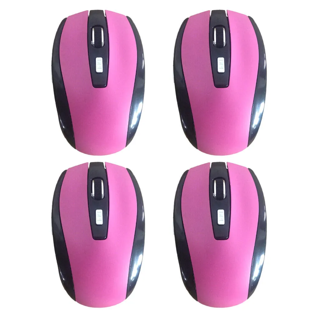 US 2-4 Pack 2.4GHz Wireless Optical Mouse with USB Nano Receiver for Laptop PC