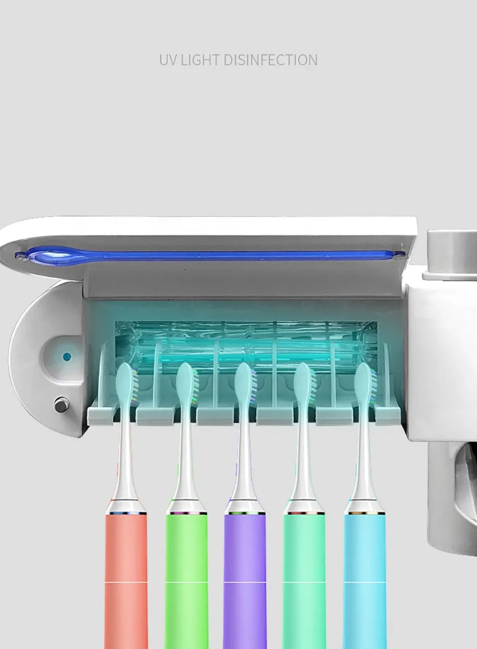 UV Light Toothbrush Holder Toothpaste Squeezers