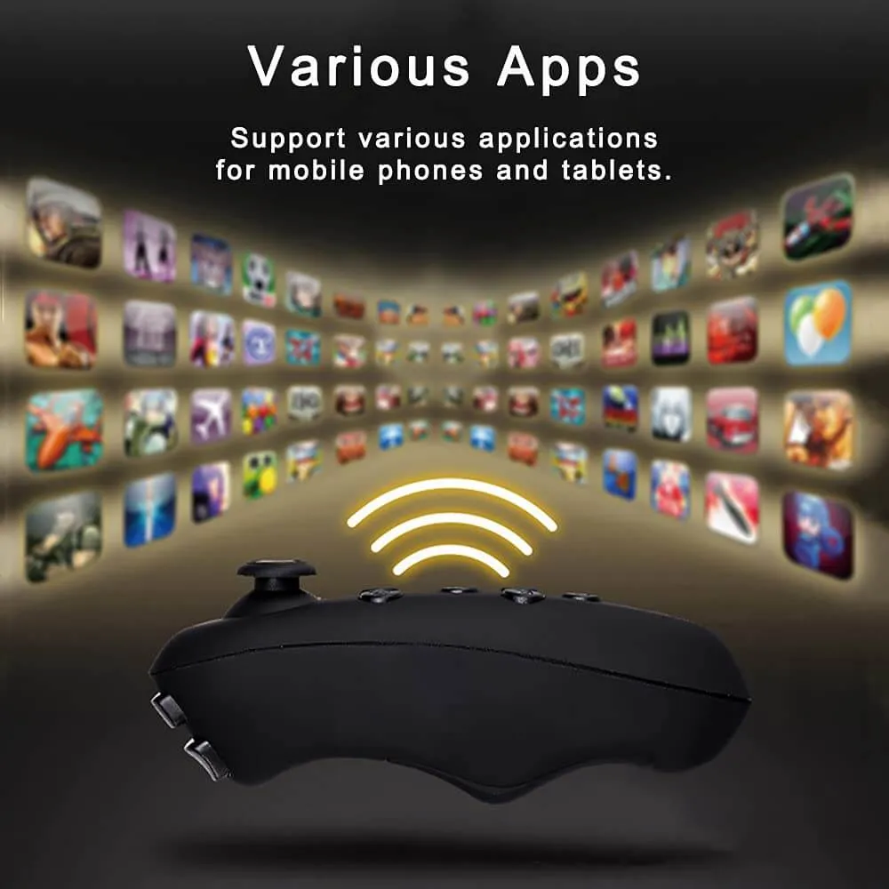 VR Remote Controller Bluetooth Gamepad Control Video Game Selfie E-Book Nook Page Mouse Virtual Reality Headset PC Tablet Laptop iPhone Smart Phone