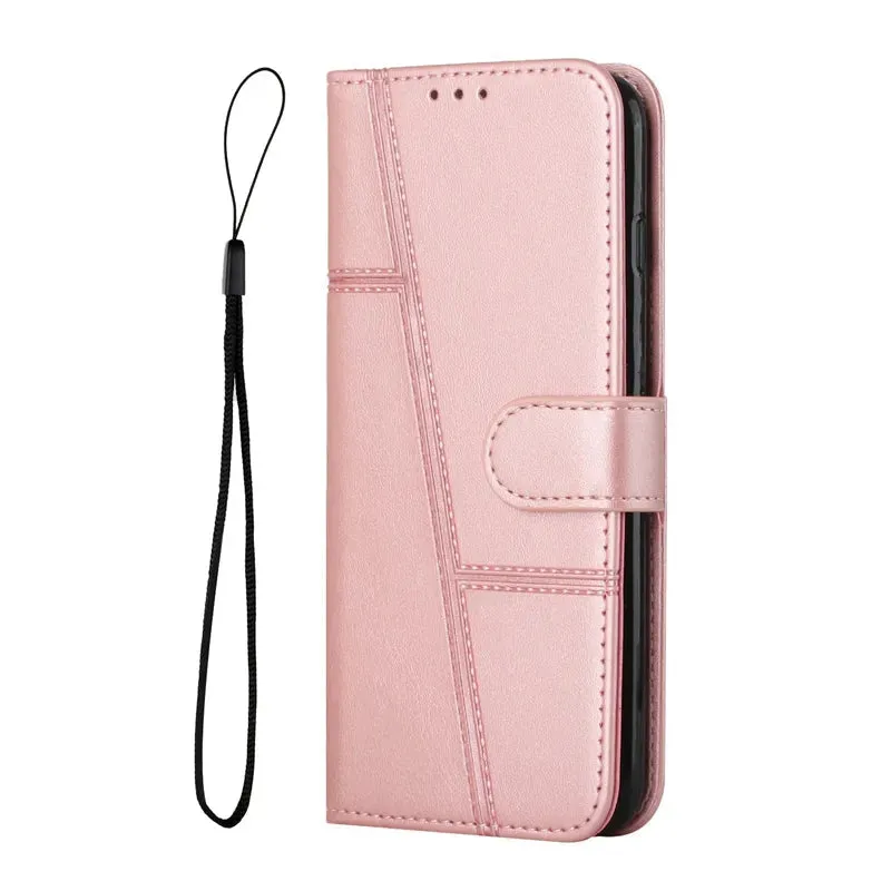 Wallet Flip Cowhide Pattern Anti Drop Leather Cover For Xiaomi Redmi 12 12C Note 12 12S 12 Pro Plus 11S Pro