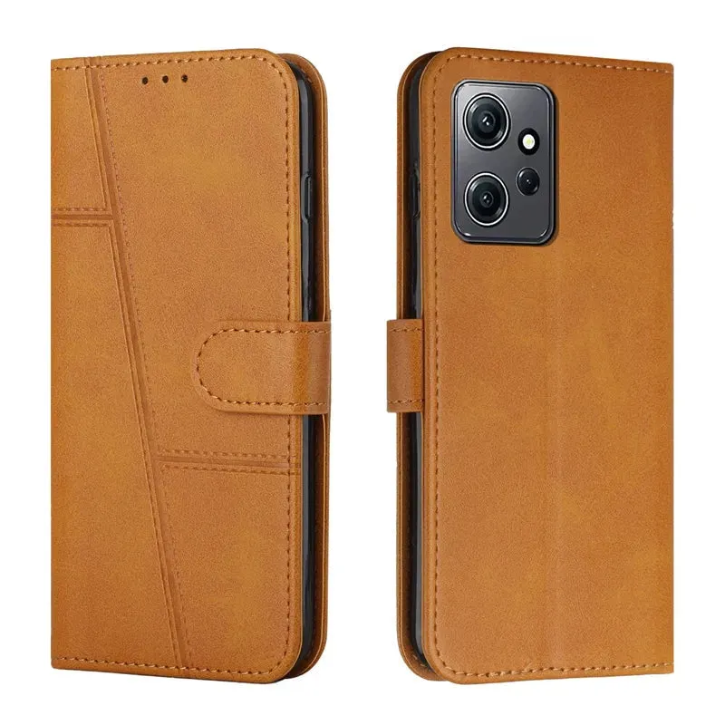 Wallet Flip Cowhide Pattern Anti Drop Leather Cover For Xiaomi Redmi 12 12C Note 12 12S 12 Pro Plus 11S Pro