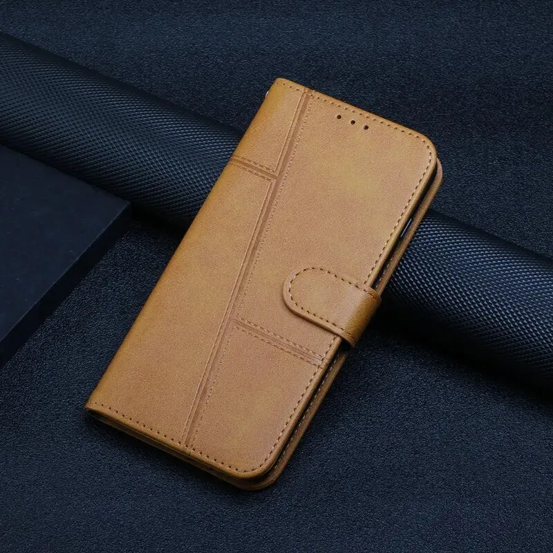 Wallet Flip Cowhide Pattern Anti Drop Leather Cover For Xiaomi Redmi 12 12C Note 12 12S 12 Pro Plus 11S Pro