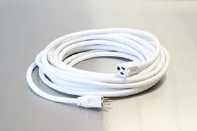 White 50' Extension Cord