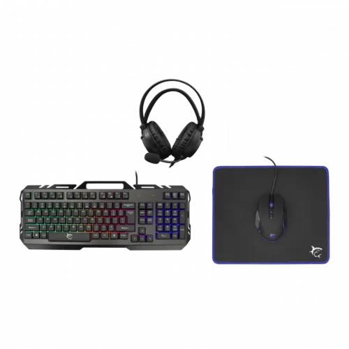 WHITE SHARK CHEYENNE GAMING BUNDLE KEYB/MOUSE/PAD/HEADSET US