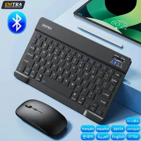 Wireless Bluetooth Keyboard and Mouse Set: Multi-Language Support for Tablets, Laptops & Mobile Devices - Ultimate Convenience and Connectivity