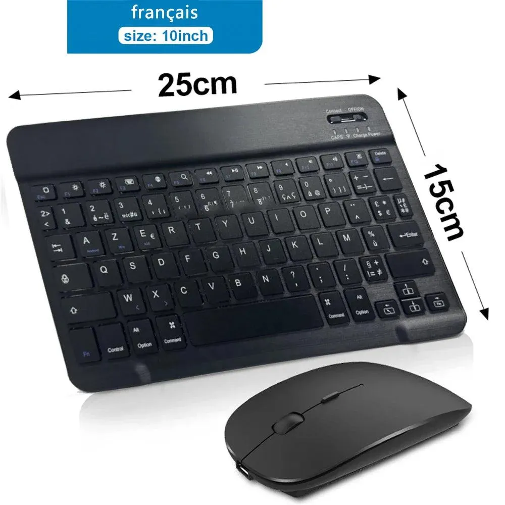 Wireless Bluetooth Keyboard and Mouse Set: Multi-Language Support for Tablets, Laptops & Mobile Devices - Ultimate Convenience and Connectivity