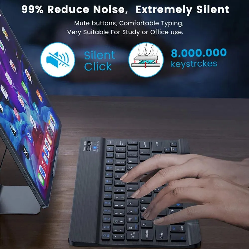 Wireless Bluetooth Keyboard and Mouse Set: Multi-Language Support for Tablets, Laptops & Mobile Devices - Ultimate Convenience and Connectivity