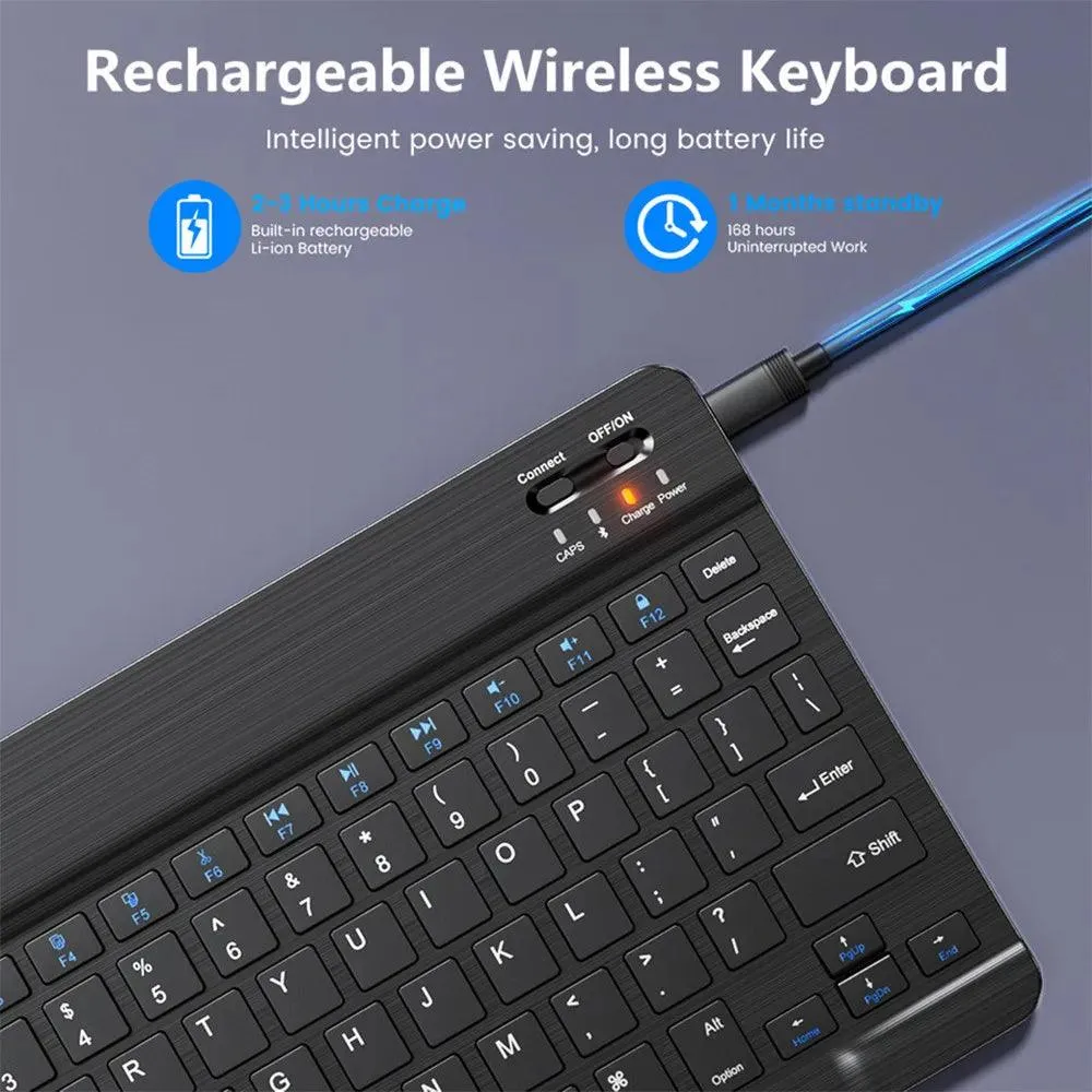 Wireless Bluetooth Keyboard and Mouse Set: Multi-Language Support for Tablets, Laptops & Mobile Devices - Ultimate Convenience and Connectivity